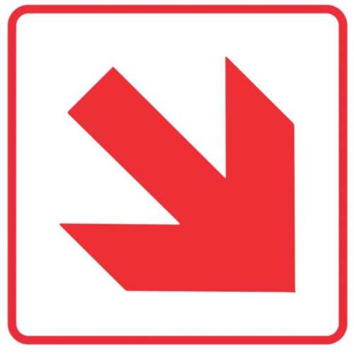 Red Arrow Diagonal – FB1.1 – ABS – 190