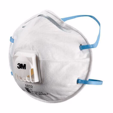 3M 8822 Dust/Mist Mask Valved