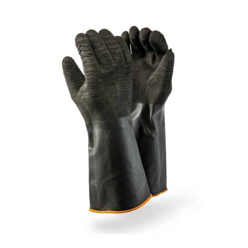 Black Rubber Glove (Rough)