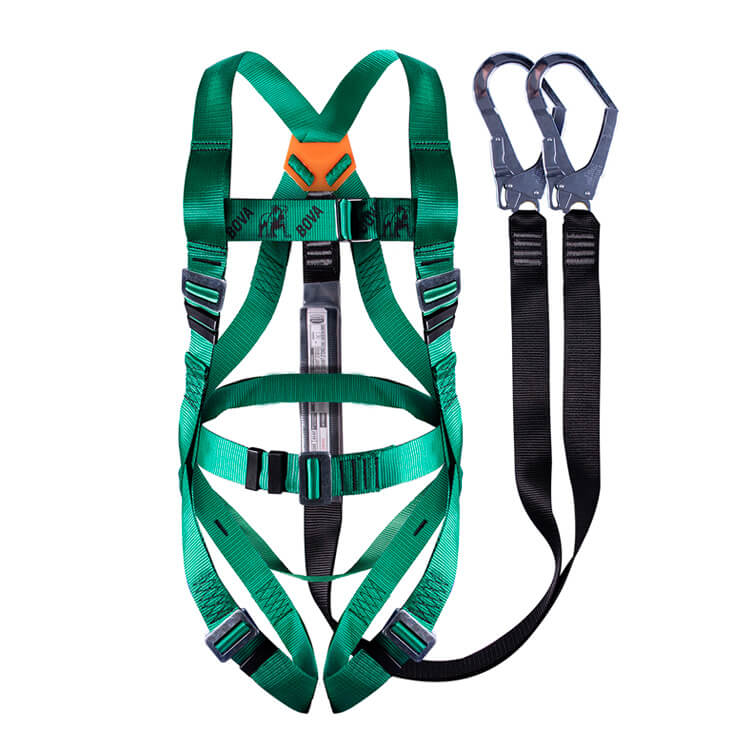 Belted Harness Double Leg Lanyard with Scaffolding Hooks